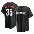 Odoa B.Orioles #35 Adley Rutschman Black City Connect Home Game Stitched Jerseys