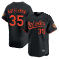 Odoa B.Orioles #35 Adley Rutschman Player Black Limited Home Game Stitched Jerseys