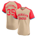 Odoa B.Orioles #35 Adley Rutschman Cream American League All-Star Limited Elite Home Game Stitched Jerseys