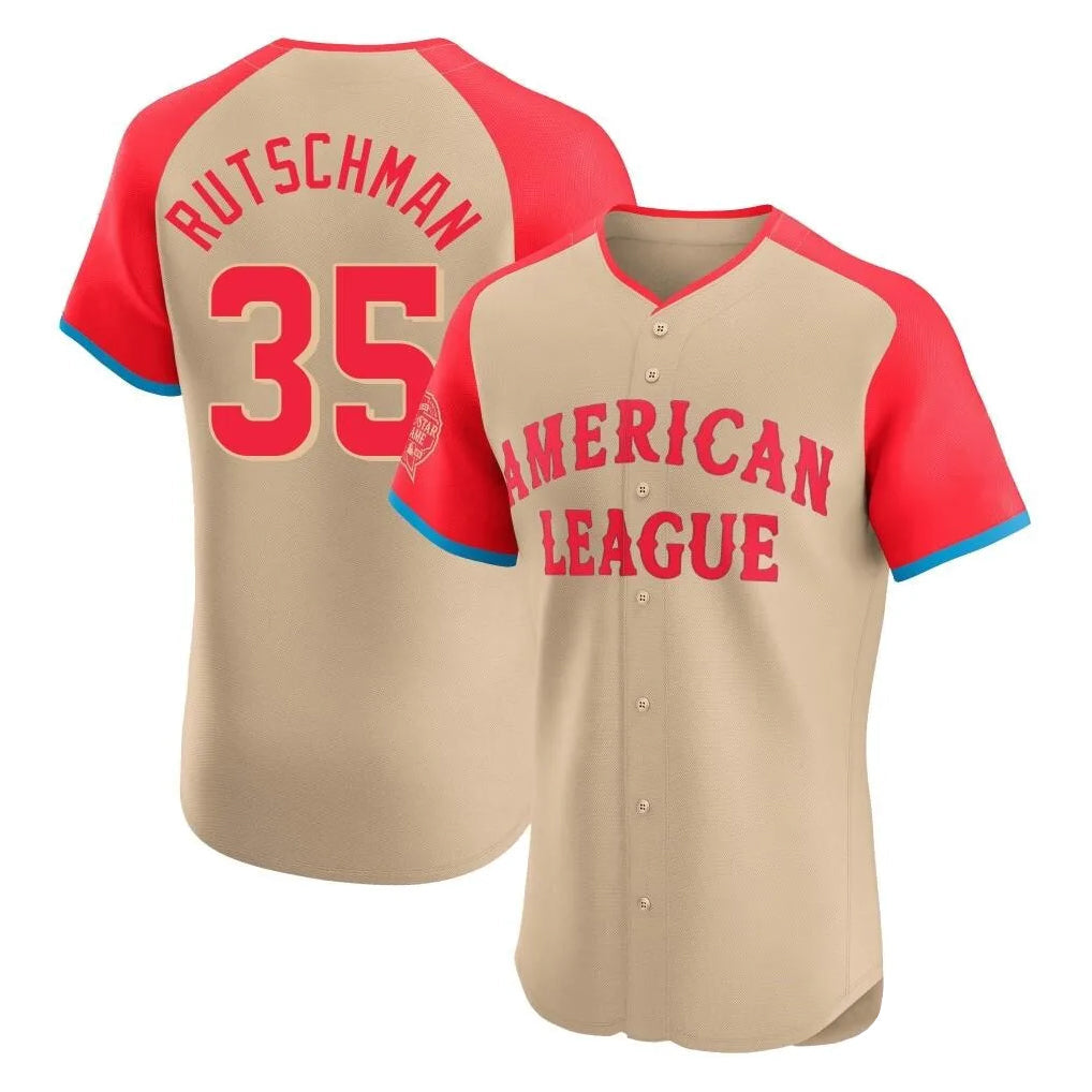 Odoa B.Orioles #35 Adley Rutschman Player Cream American League All-Star Limited Elite Home Game Stitched Jerseys