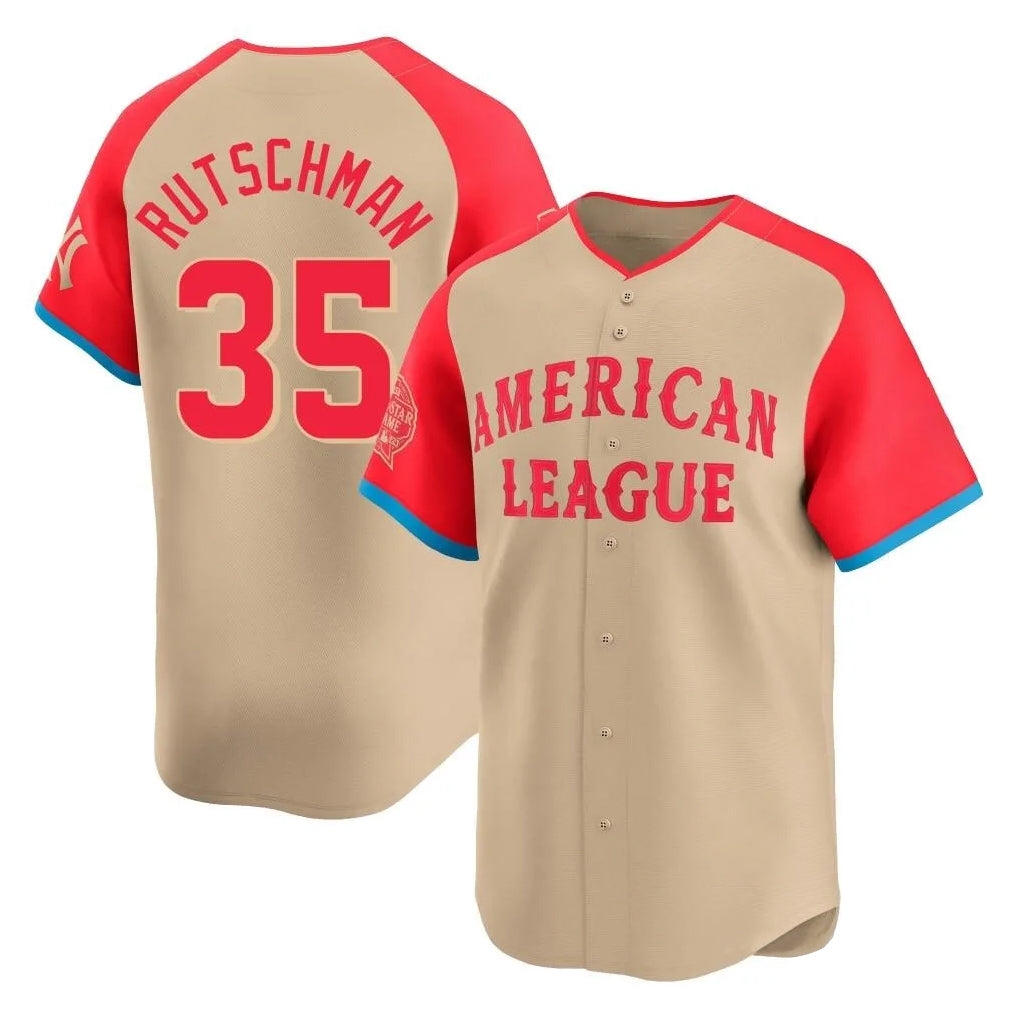 Odoa B.Orioles #35 Adley Rutschman Player Cream American League All-Star Limited Home Game Stitched Jerseys