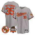 Odoa B.Orioles #35 Adley Rutschman Gray 30th Anniversary of 2131 Home Game Stitched Jerseys