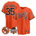 Odoa B.Orioles #35 Adley Rutschman Player Gray Home Game Stitched Jerseys