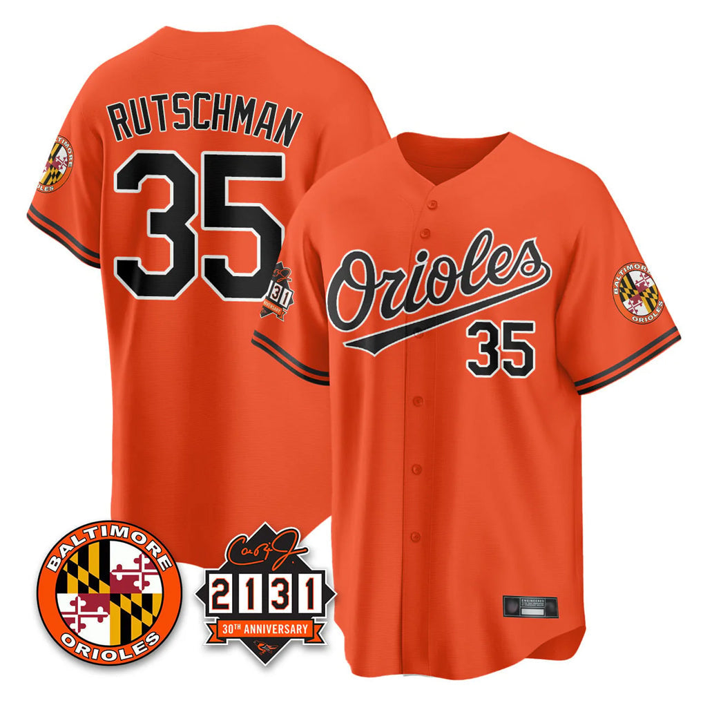Odoa B.Orioles #35 Adley Rutschman Player Gray Home Game Stitched Jerseys