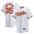 Odoa B.Orioles #35 Adley Rutschman Player White Home Game Stitched Jerseys