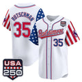 Odoa B.Orioles #35 Adley Rutschman White USA 250 Independence Day Vapor Premier Limited Home Game Stitched Jerseys