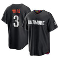 Odoa B.Orioles #3 Taylor Ward Player Black City Connect Home Game Stitched Jerseys