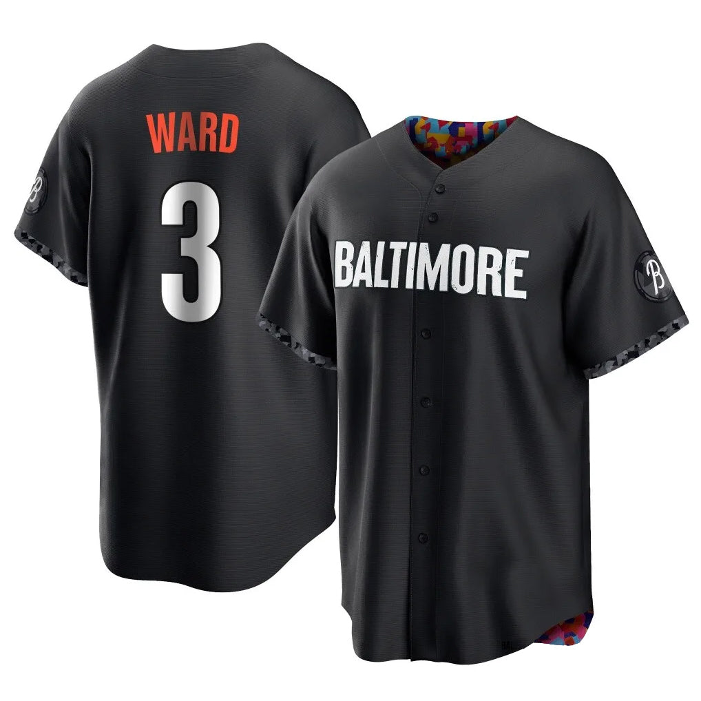 Odoa B.Orioles #3 Taylor Ward Player Black City Connect Home Game Stitched Jerseys
