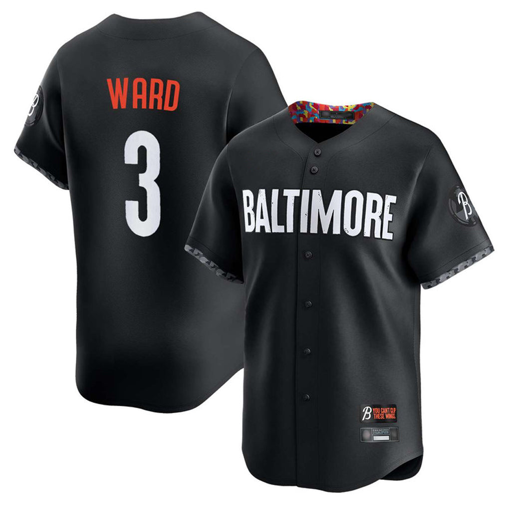 Odoa B.Orioles #3 Taylor Ward Player Black City Connect Limited Home Game Stitched Jerseys
