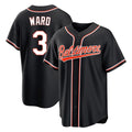 Odoa B.Orioles #3 Taylor Ward Player Black Out Home Game Stitched Jerseys