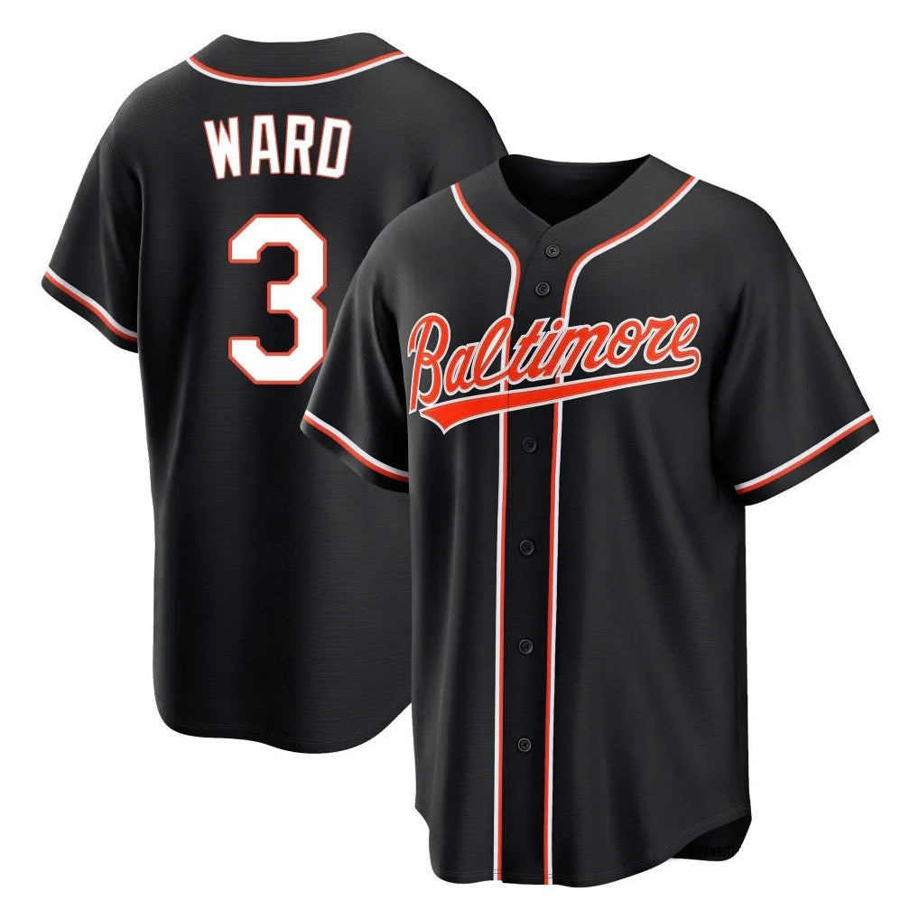 Odoa B.Orioles #3 Taylor Ward Player Black Out Home Game Stitched Jerseys