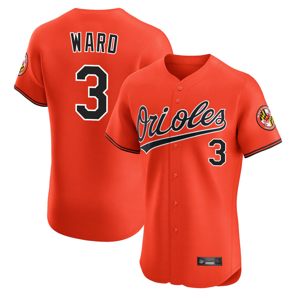 Odoa B.Orioles #3 Taylor Ward Player Orange Limited Elite Home Game Stitched Jerseys