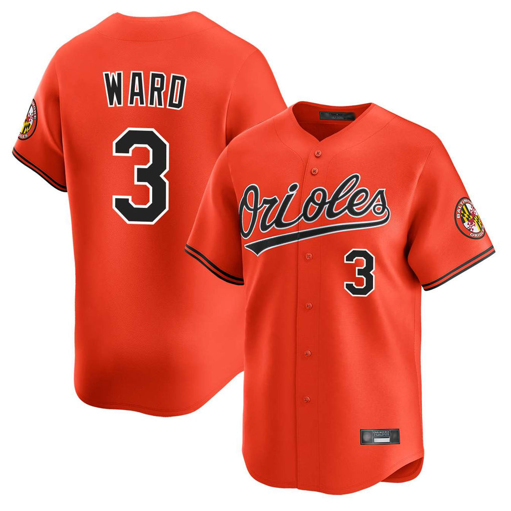 Odoa B.Orioles #3 Taylor Ward Player Orange Limited Home Game Stitched Jerseys