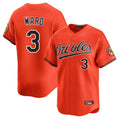 Odoa B.Orioles #3 Taylor Ward Player Orange Limited Home Game Stitched Jerseys