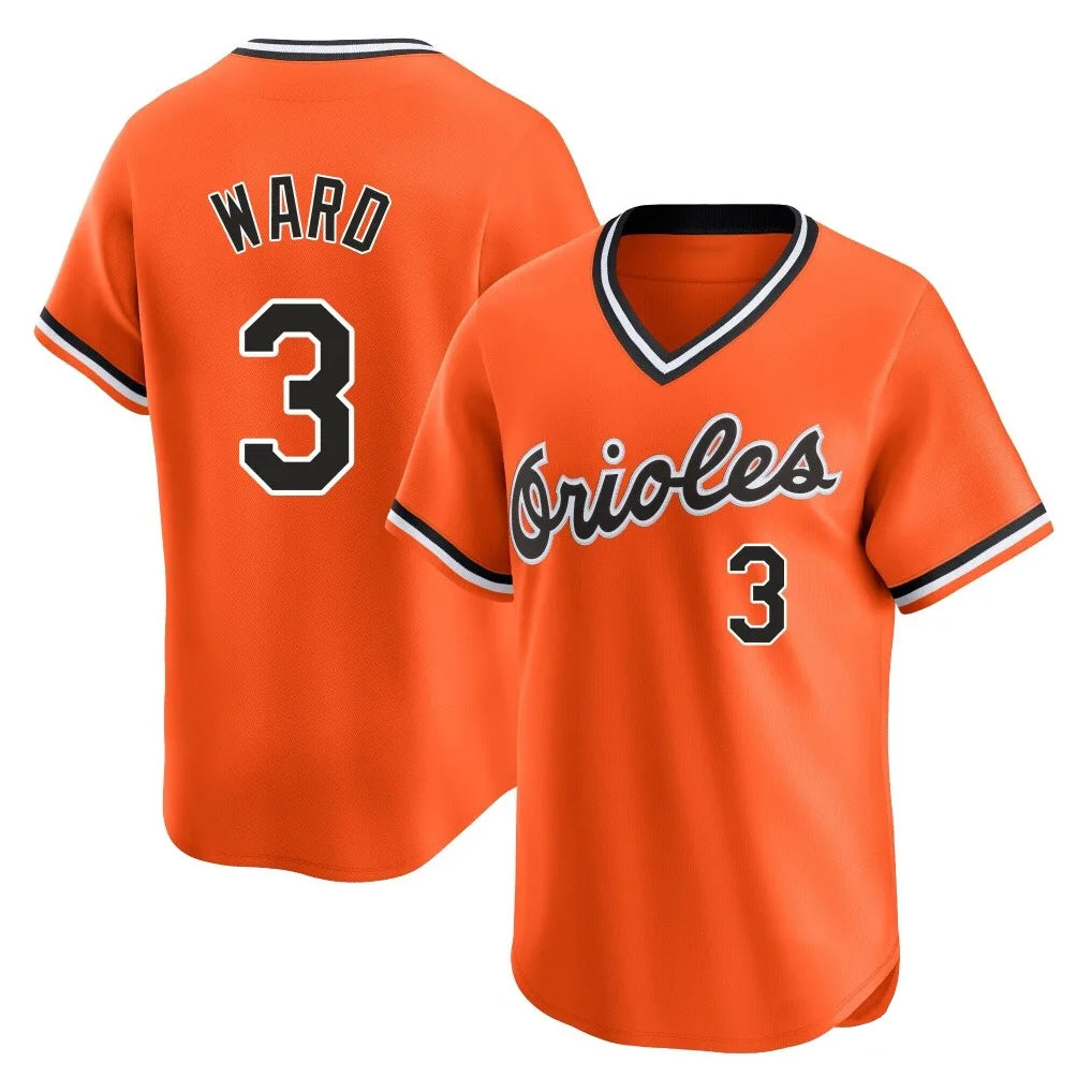 Odoa B.Orioles #3 Taylor Ward Player Orange T-shirt Limited Home Game Stitched Jerseys