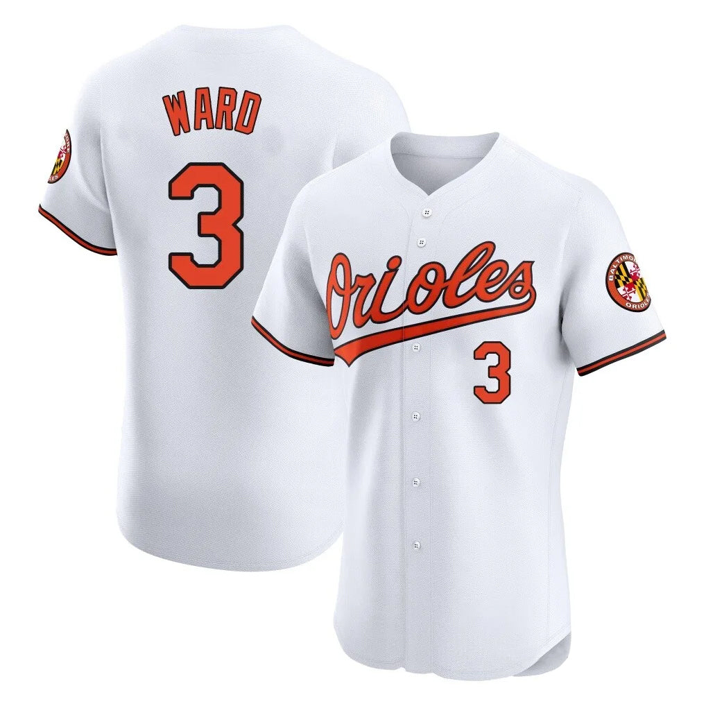 Odoa B.Orioles #3 Taylor Ward Player White Limited Elite Home Game Stitched Jerseys