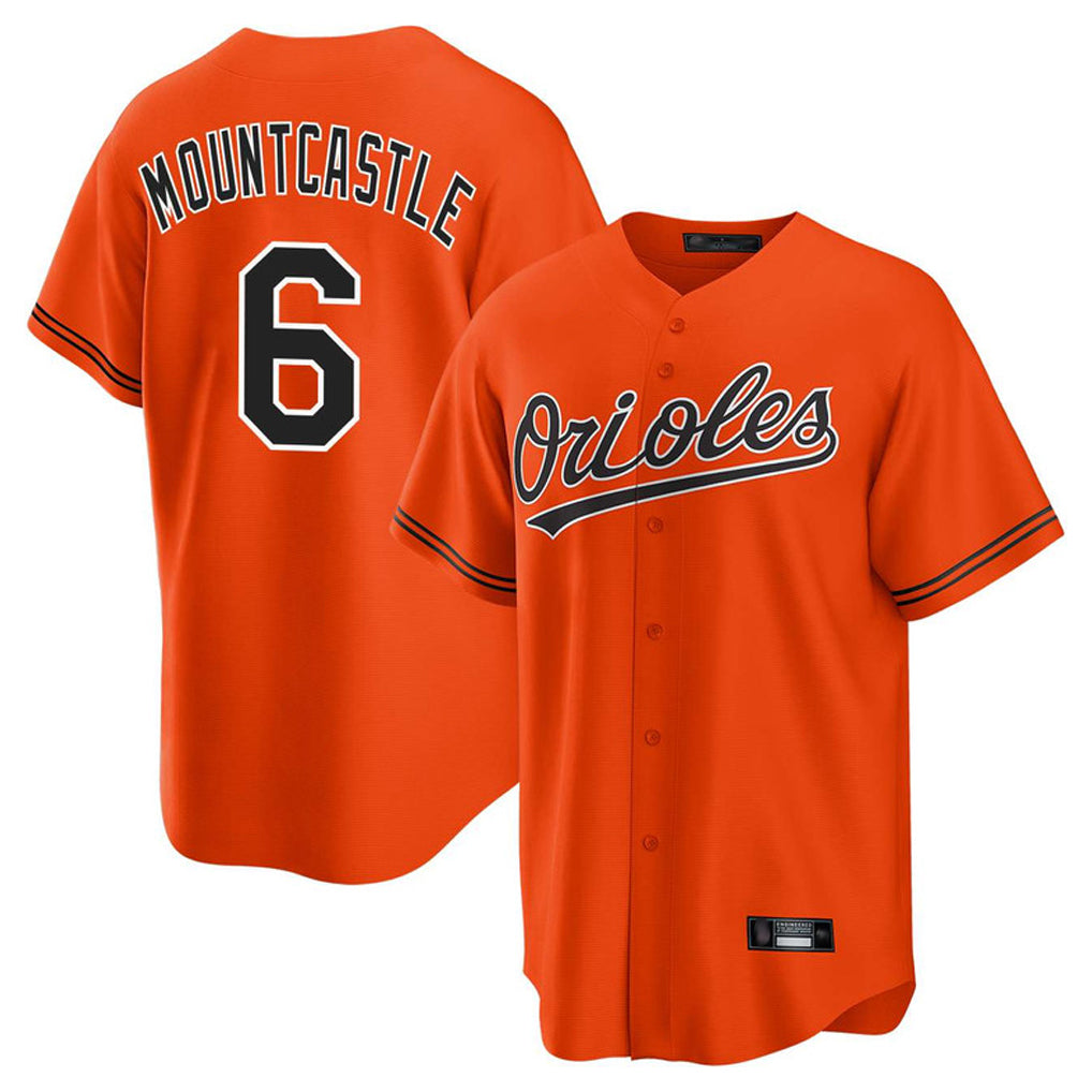 Odoa B.Orioles #6 Ryan Mountcastle Player Orange Home Game Stitched Jerseys