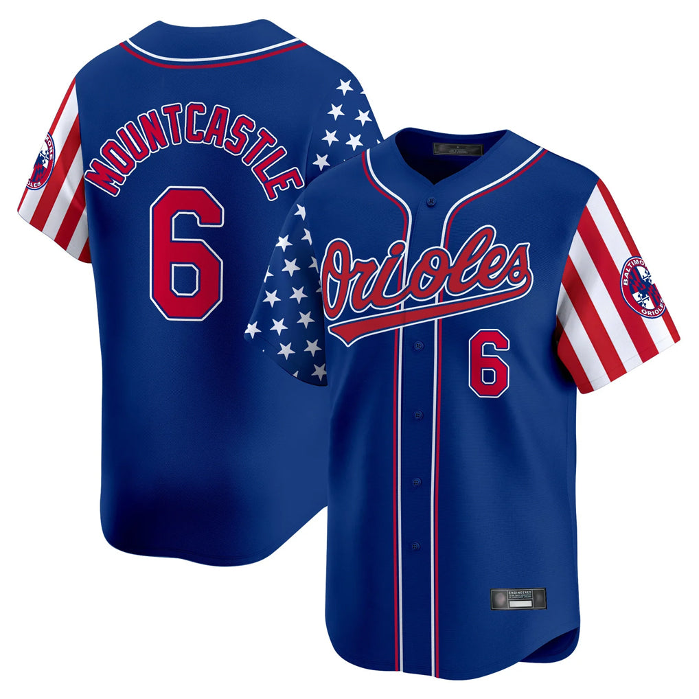 Odoa B.Orioles #6 Ryan Mountcastle Player Royal Independence Day Vapor Premier Limited Home Game Stitched Jerseys