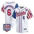 Odoa B.Orioles #6 Ryan Mountcastle Player White USA 250 Independence Day Vapor Premier Home Game Stitched Jerseys