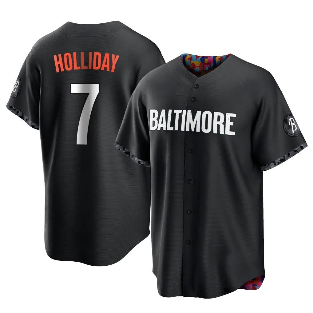 Odoa B.Orioles #7 Jackson Holliday Player Black City Connect Home Game Stitched Jerseys