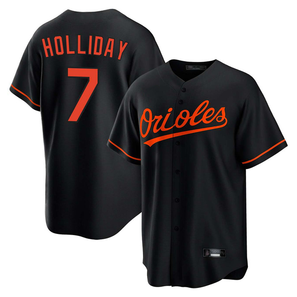 Odoa B.Orioles #7 Jackson Holliday Player Black Home Game Stitched Jerseys