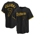 Odoa B.Orioles #7 Jackson Holliday Player Black Snake Skin City Home Game Stitched Jerseys