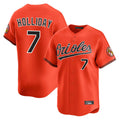 Odoa B.Orioles #7 Jackson Holliday Player Orange Limited Home Game Stitched Jerseys