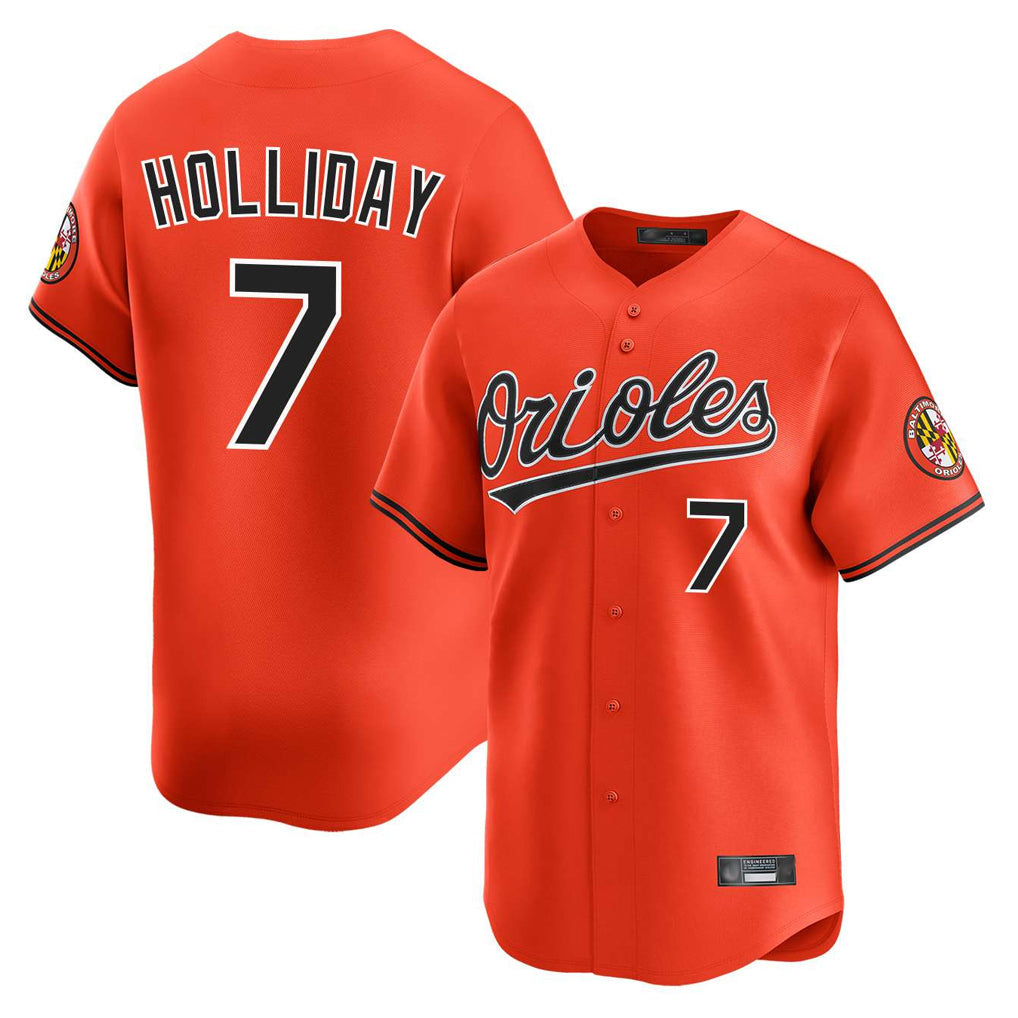 Odoa B.Orioles #7 Jackson Holliday Player Orange Limited Home Game Stitched Jerseys