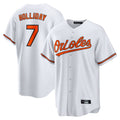 Odoa B.Orioles #7 Jackson Holliday Player White Home Game Stitched Jerseys