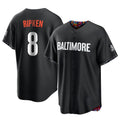 Odoa B.Orioles #8 Cal Ripken Player Black City Connect Home Game Stitched Jerseys