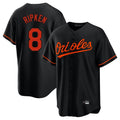 Odoa B.Orioles #8 Cal Ripken Player Black Home Game Stitched Jerseys