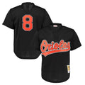 Odoa B.Orioles #8 Cal Ripken Player Black Mitchell & Ness 1997 Cooperstown Mesh Game Stitched Jerseys