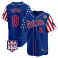 Odoa B.Orioles #8 Cal Ripken Player Royal USA 250 Independence Day Vapor Premier Limited Home Game Stitched Jerseys