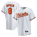 Odoa B.Orioles #8 Cal Ripken Player White Home Game Stitched Jerseys
