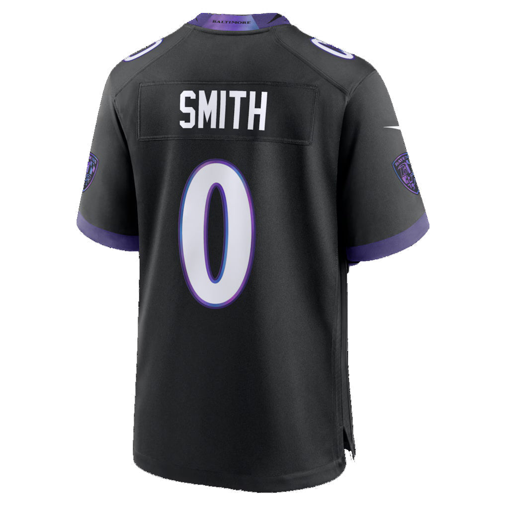 Odoa B.Ravens #0 Roquan Smith Black Alternate Game Stitched Jerseys