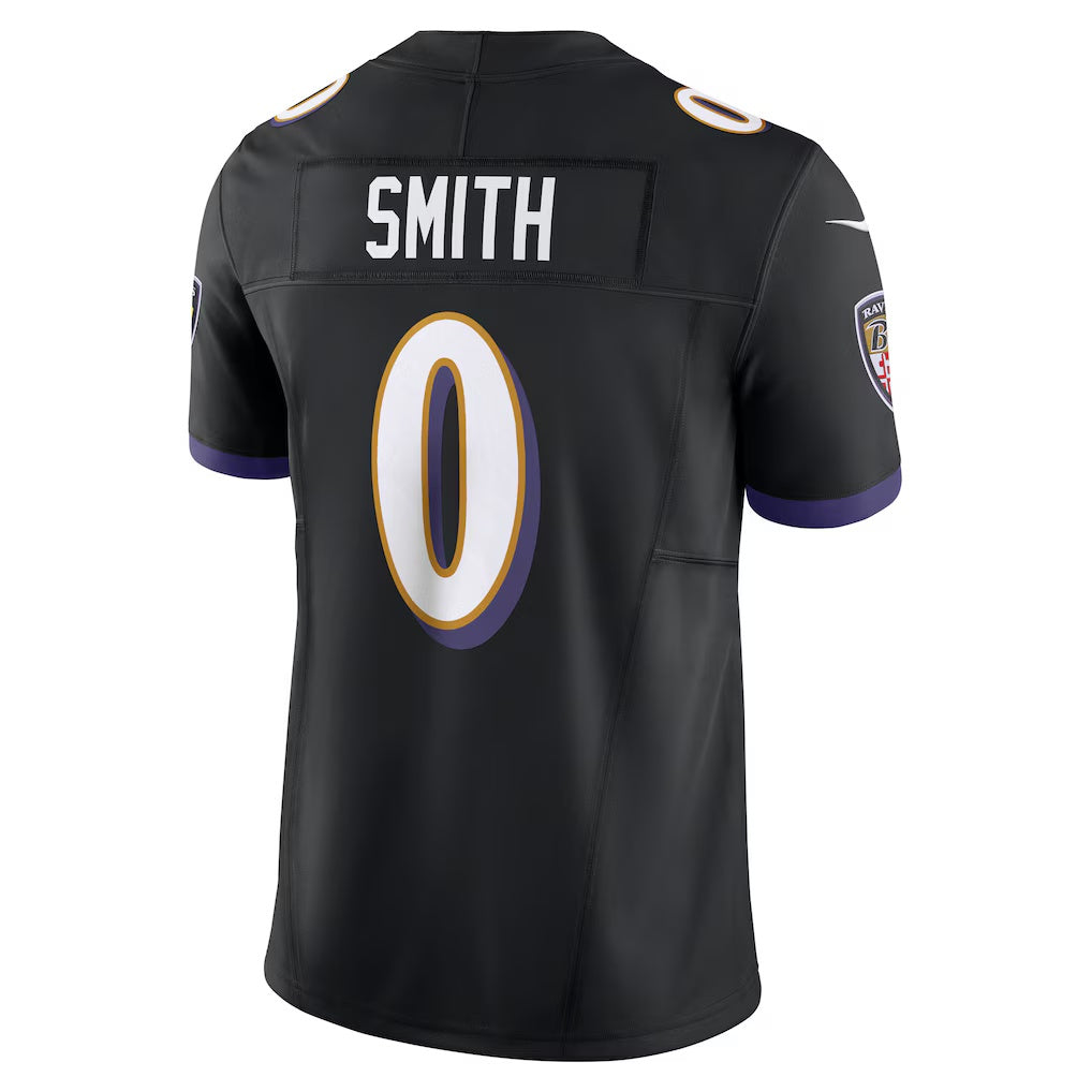 Odoa B.Ravens #0 Roquan Smith Black Alternate Vapor F.U.S.E. Limited Stitched Jerseys