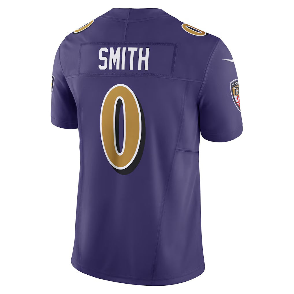 Odoa B.Ravens #0 Roquan Smith Purple Alternate 2 Vapor F.U.S.E. Limited Stitched Jerseys