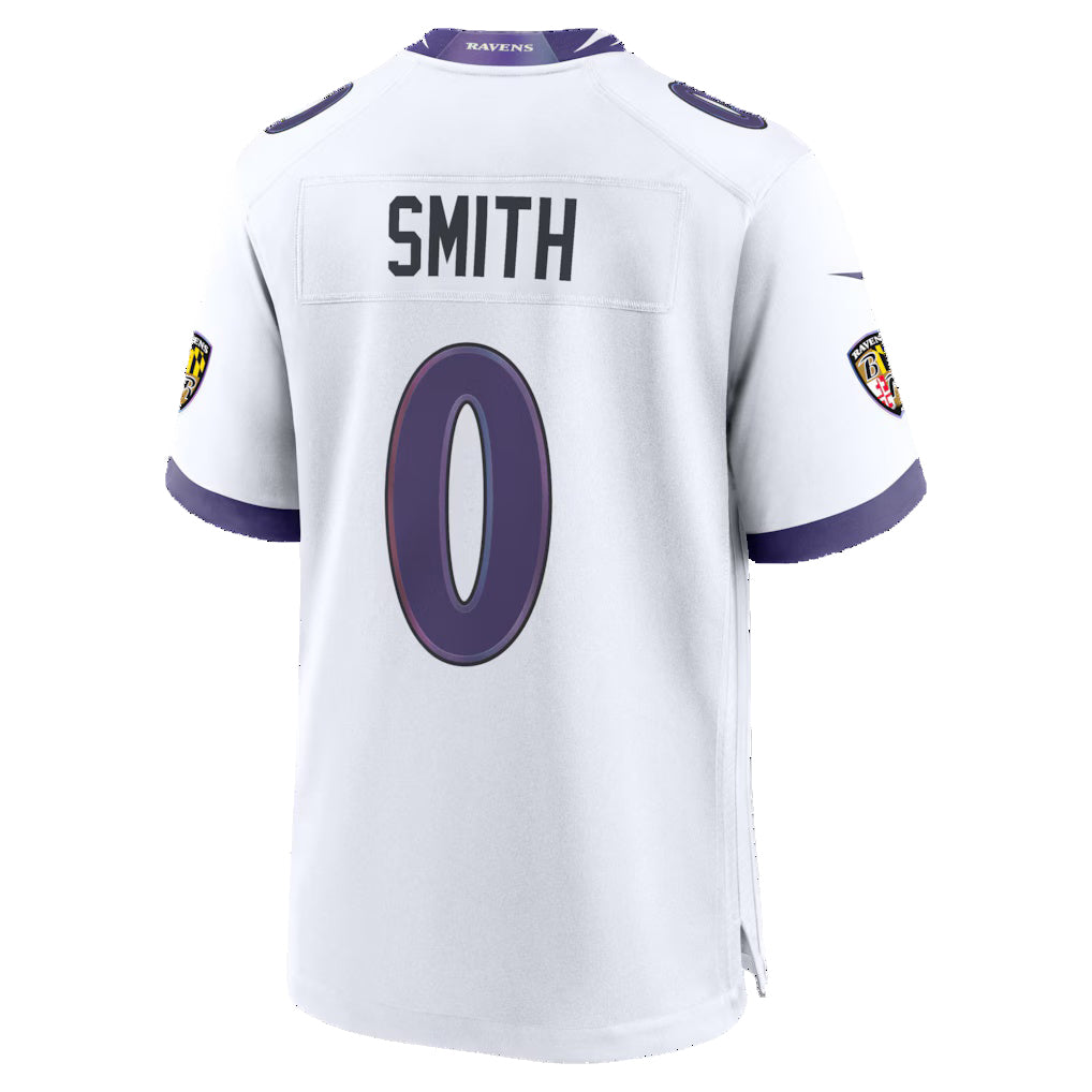 Odoa B.Ravens #0 Roquan Smith White Game Stitched Jerseys