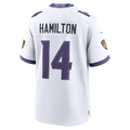 Odoa B.Ravens #14 Ravens Kyle Hamilton White Game Stitched Jerseys