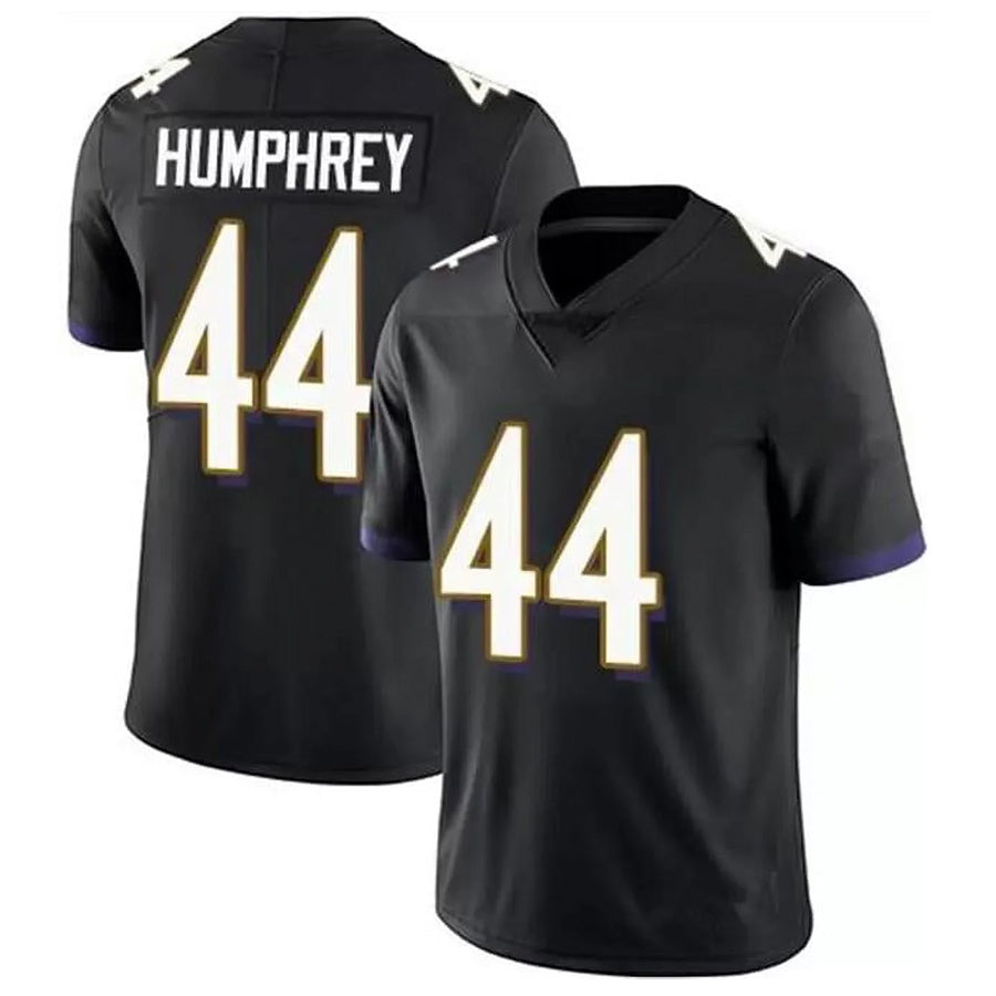 Odoa B.Ravens #44 Marlon Humphrey Player Black Limited Home Game Stitched Jerseys