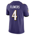 Odoa B.Ravens #4 Zay Flowers Player Vapor F.U.S.E. Limited Purple Stitched Jerseys