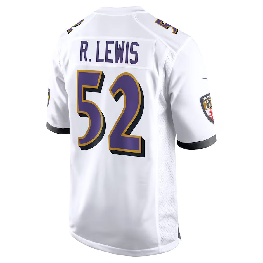 Odoa B.Ravens #52 Ray Lewis Player White Alternate Home Stitched Jerseys