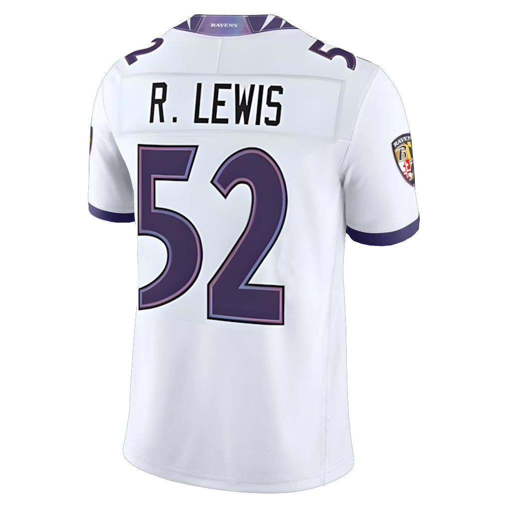 Odoa B.Ravens #52 Ray Lewis Player White  Vapor F.U.S.E. Limited Home Game Stitched Jerseys