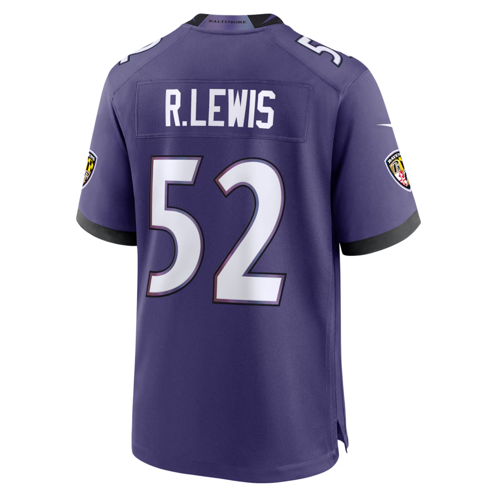 Odoa B.Ravens #52 Ray Lewis Purple Team Retired Player Game Stitched Jerseys