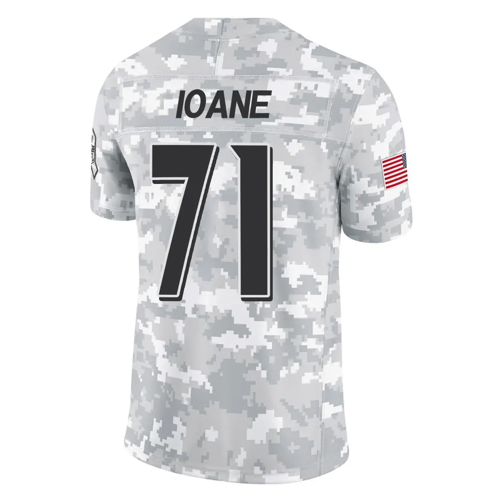 Odoa B.Ravens #71 Olaivavega Ioane Player Arctic Camo Salute to Service Limited Stitched Jerseys