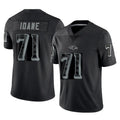 Odoa B.Ravens #71 Olaivavega Ioane Player Black RFLCTV Limited Stitched Jerseys