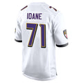 Odoa B.Ravens #71 Olaivavega Ioane Player White Alternate Home Stitched Jerseys