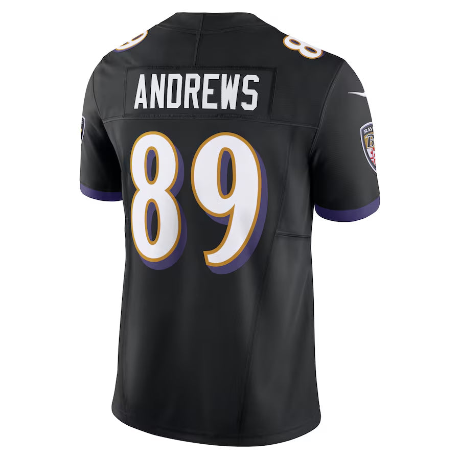 Odoa B.Ravens #89 Mark Andrews Player Black Vapor F.U.S.E. Limited Stitched Jerseys