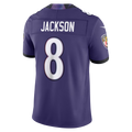 Odoa B.Ravens #8 Lamar Jackson Purple Team Vapor F.U.S.E. Stitched Limited Jerseys