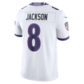 Odoa B.Ravens #8 Lamar Jackson White Vapor F.U.S.E. Stitched Limited Jerseys
